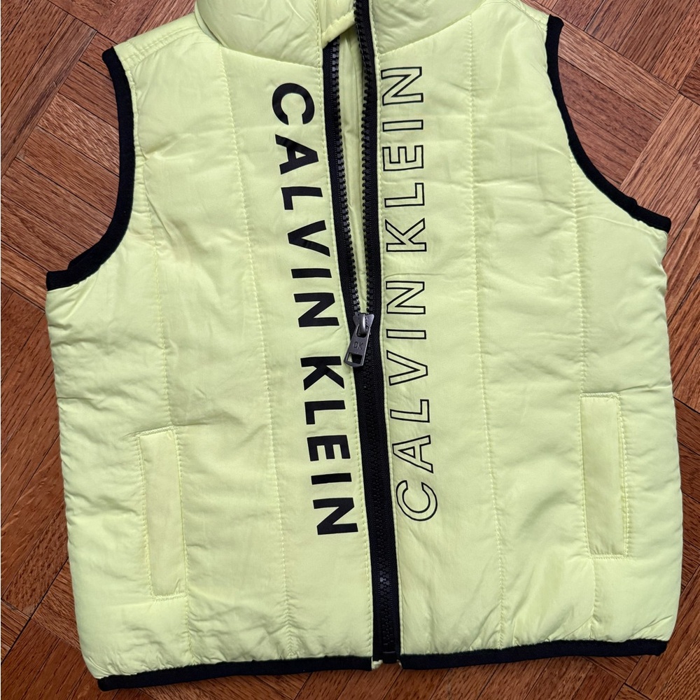 Calvin Klein Neon Yellow vest 18 months